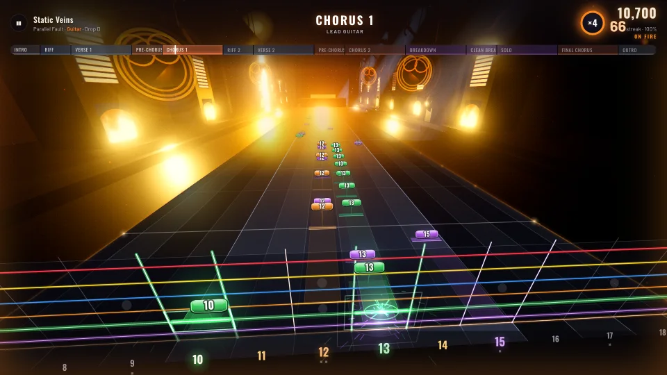 A ×4 streak in Melodic on The Forge stage